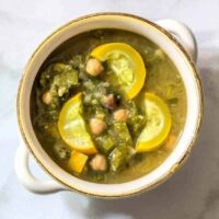 Instant Pot Vegan Chickpea Soup with Greens