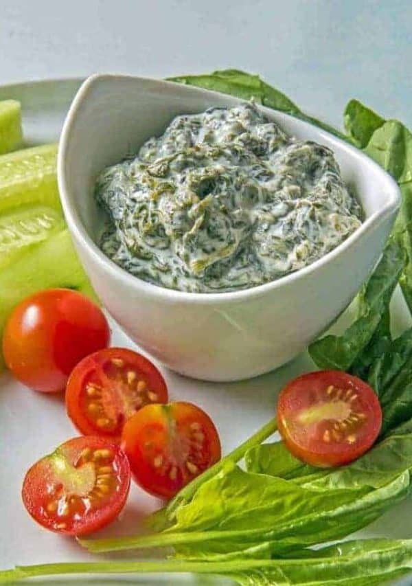 SImple, healthy and tasty Persian Yogurt with Spinach dip is great with vegetables or bread. Use this base recipe to create variations with just a few additional spices or ingredients.