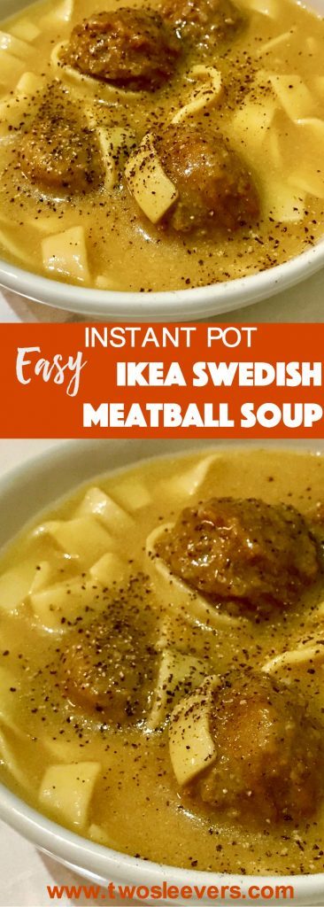 For days when you just need a quick meal, this Ikea Swedish Meatballs Soup take ready-frozen Swedish meatballs and the IKEA cream sauce packet, to make a no-fuss comfort meal.