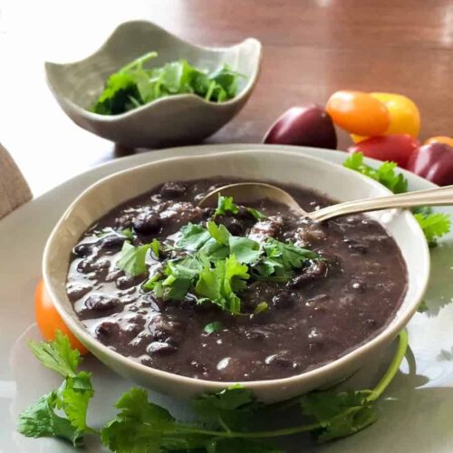 instant pot canned black bean soup