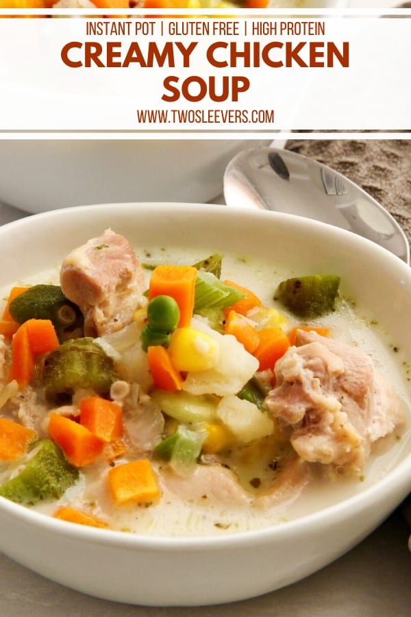 Creamy Chicken Soup | The Perfect Weeknight Dinner! - TwoSleevers