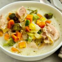 Creamy Chicken Soup Wide Shot