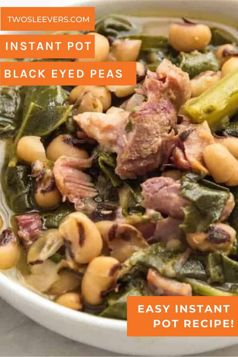 Instant Pot Black Eyed Peas with Ham and Greens