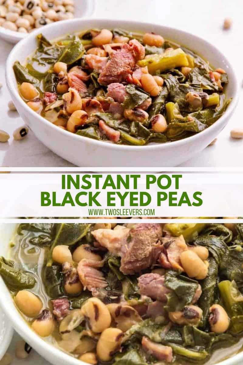 Instant Pot Black Eyed Peas with Ham and Greens