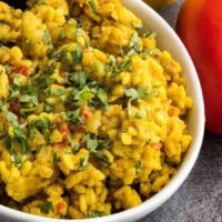 This pressure cooker dry urad dal or sookhI urad dal recipe is a classic Punjabi dish. Easy, protein-packed vegan punch of deliciousness. 