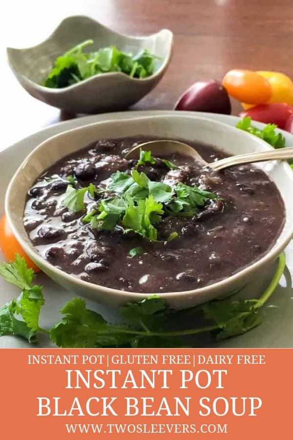 Black Bean Soup | Instant Pot Recipe - TwoSleevers