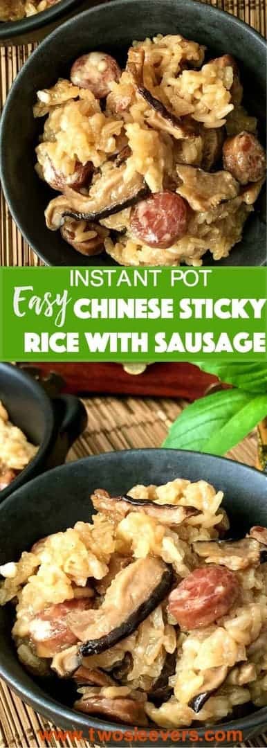 Instant Pot Sticky Rice with Sausage | Chinese Sticky Rice Instant Pot ...