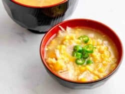 Indian-Chinese version of sweet corn and chicken soup is a fast, comforting meal that is kid-friendly, while having plenty of flavor for the grown-ups. 