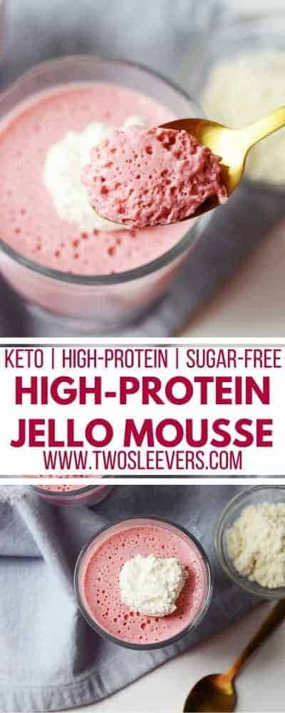 High Protein Jello Mousse | High Protein Dessert | Jello Dessert | Mousse Recipe | Low Carb Dessert | Keto Dessert | Two Sleevers #lowcarbdessert #ketodessert #ketorecipe