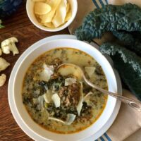 Instant Pot Low Carb Italian Sausage Kale Soup