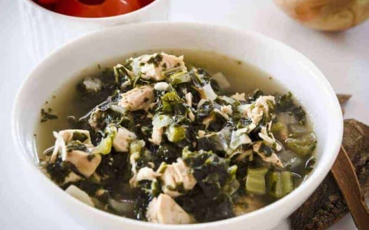 Pressure Cooker Low Carb Chicken Kale Soup - 40