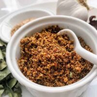 Savory, toasted sesame garlic chutney is quintessentially Indian but can be used for a variety of dishes. This simple to make chutney is very versatile and takes just minutes to put together.