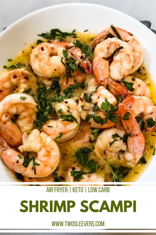 Air Fryer Keto Shrimp Scampi | Easily Made In Just 15 Minutes!