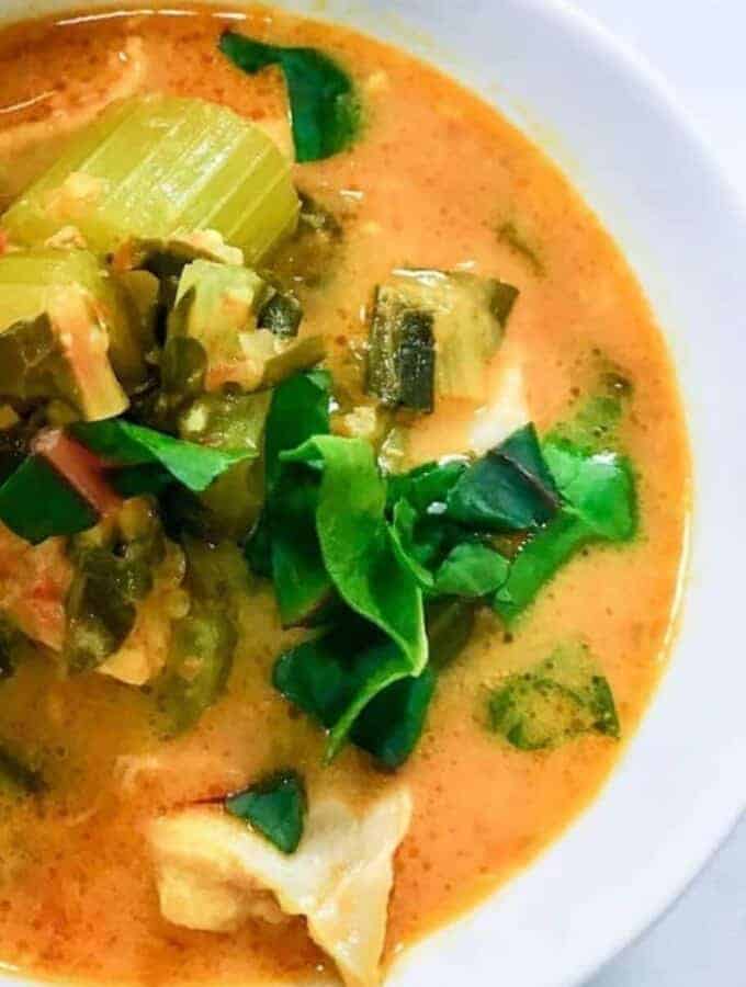 Spicy Low Carb Chicken Soup