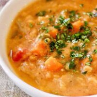 Instant Pot Creamy Red Lentil Soup