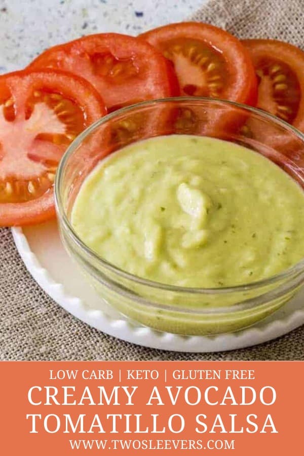 Tomatillo Salsa Creamy Keto Salsa Recipe TwoSleevers