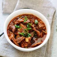 Instant Pot Pressure Cooker Low Carb Kimchi Beef Stew
