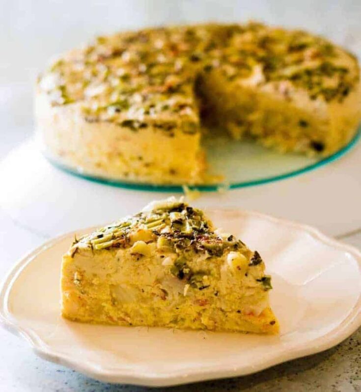 Pressure Cooker Crustless Crab Quiche