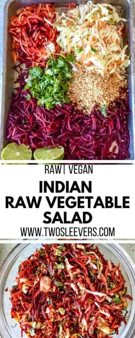 Indian Raw Vegetable Salad – Two Sleevers