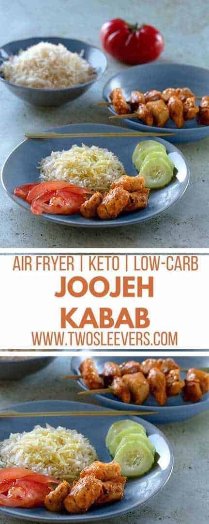 Joojeh Kabab | Grilled Saffron Chicken | Persian Recipes | Kabab Recipes | Chicken Recipes | Air Fryer Recipes | Keto Recipes | Low Carb Recipes | Two Sleevers | #twosleevers #joojeh #kabab #chicken #lowcarb