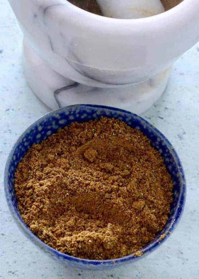 This is the recipe I use to make a homemade gluten-free kofta kabab spice mix. These recipes vary by region and by taste so it's entirely possible yours contains different ingredients. But over the years, this is what I tend to mix up for ours, and we like it a lot. So I thought I'd share it with you. Making it at home ensures it's gluten-free and that you can control exactly what goes into it.