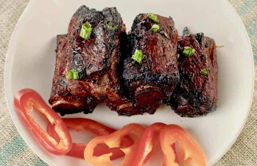 Air Fryer Ribs Keto Chinese Style Spare Ribs TwoSleevers