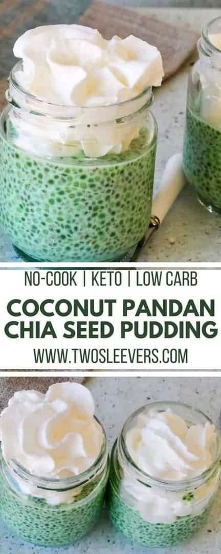 Coconut Pandan Chia Seed Pudding | An easy no-cook recipe!