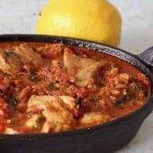 overhead view of pakiarani karahi chicken