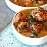 Quick and easy low carb spicy pork stew recipe use pantry and freezer ingredients to make quick and hearty weeknight supper. Your pressure cooker will make quick work of this stew!