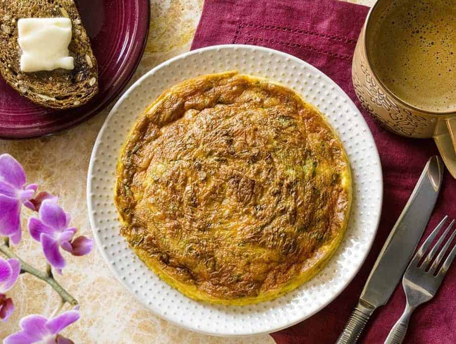 Air Fried Herb and Cheese Frittata