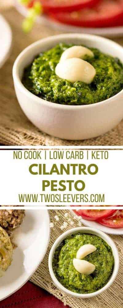 Cilantro Pesto | Cilantro Recipe | Cilantro Sauce | Keto Fat Bomb | Fat Bomb Recipes | Savory Fat Bombs | Cilantro Salsa | Cilantro Marinade | Two Sleevers | TwoSleevers #fatbomb #Cilantrorecipe #Cilantro