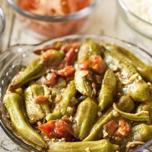 Mediterranean Bamyeh Okra Tomato Stew