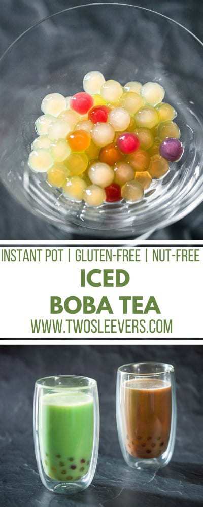 Iced Boba Tea | Instant Pot Tea | Instant Pot Boba | Boba Tea Recipe | Bubble Tea Recipe | Boba Tea | DIY Boba | Two Sleevers #bobatea #instantpot #icedtea