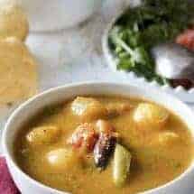 Instant Pot Sambhar sideways view