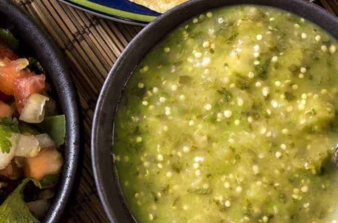 Air Fried Tomatillo Salsa