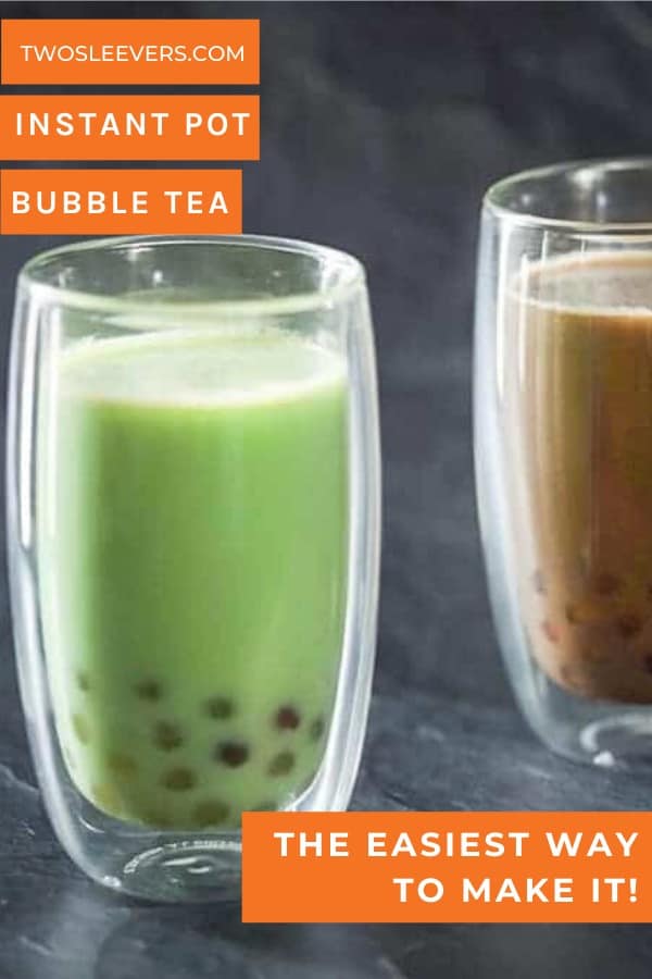 Instant Pot Bubble Tea the EASIEST Iced Boba Tea Recipe!