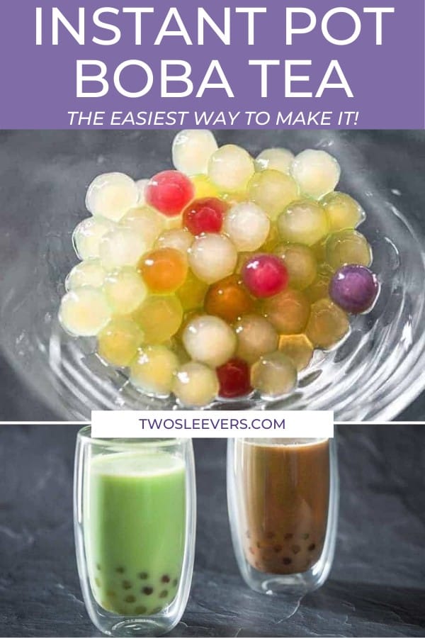 Instant Pot Bubble Tea the EASIEST Iced Boba Tea Recipe!
