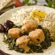 Tomato Basil Scallops