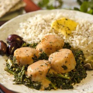 Tomato Basil Scallops