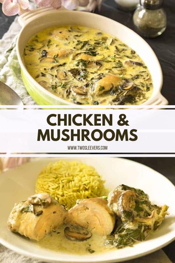 Chicken and Mushrooms Recipe | Instant Pot Mushroom Chicken