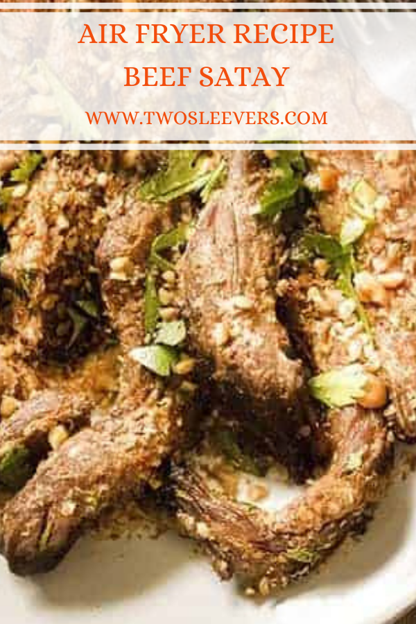 Beef Satay | Air Fryer Satay Beef Recipe | Twosleevers.com