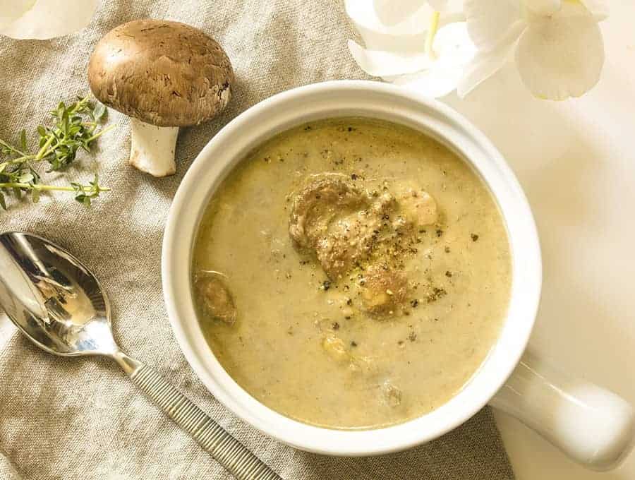 Instant Pot Mushroom Soup