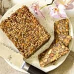Low Carb Nut and Seed bread overhead