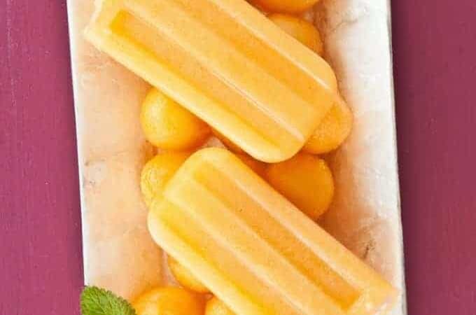 Cantaloupe Ice Pops