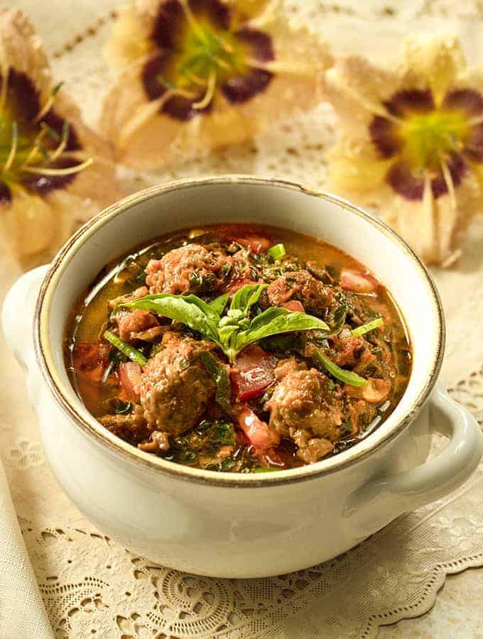 Low Carb Soup | Pressure Cooker Sausage Kale Soup