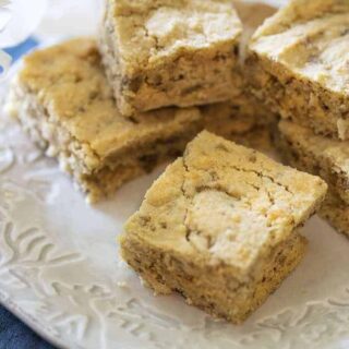 Keto Maple Pecan Blondies