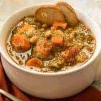 Instant Pot Tuscan Ribollita Bean Soup | Vegetarian