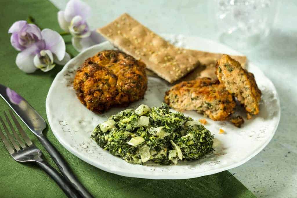 Air fried outlet spinach