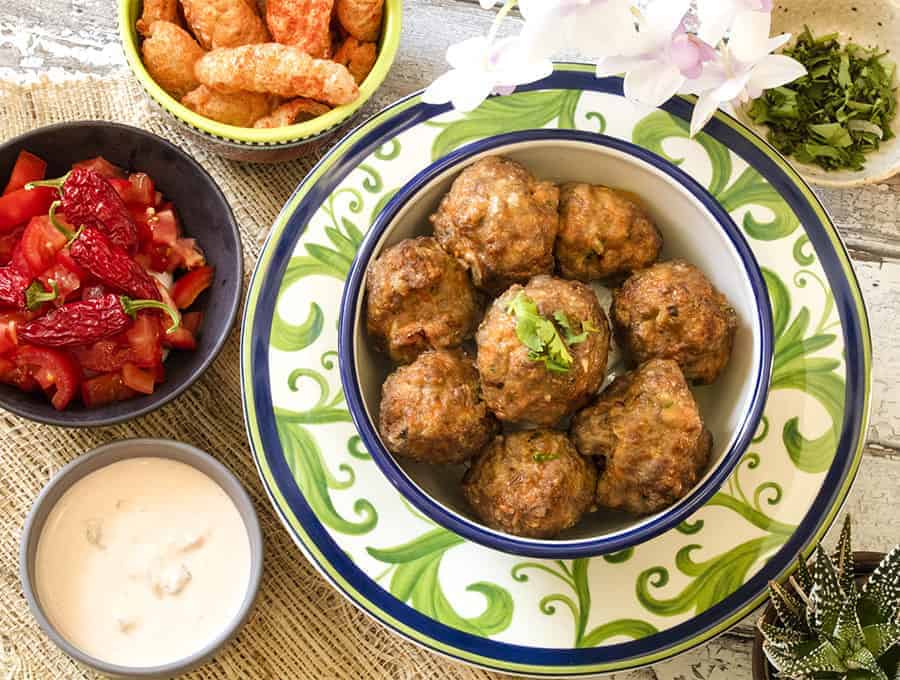 Turkey Taco Meatballs with Chipotle-Lime Aioli - The Defined Dish