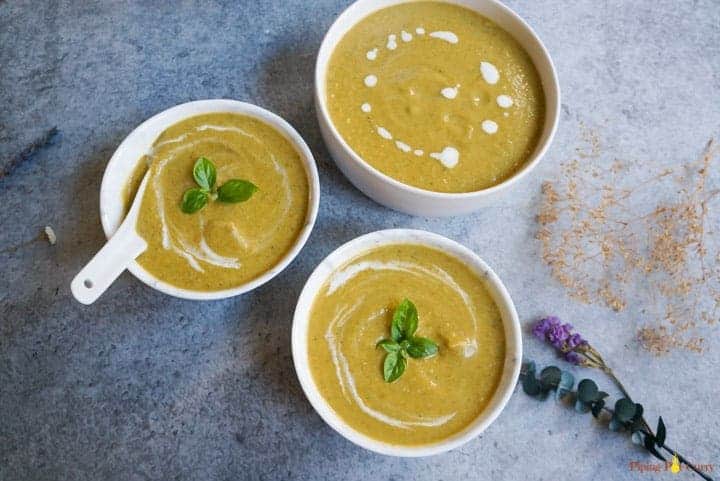 Vegan Pressure Cooker Cream of Broccoli Soup